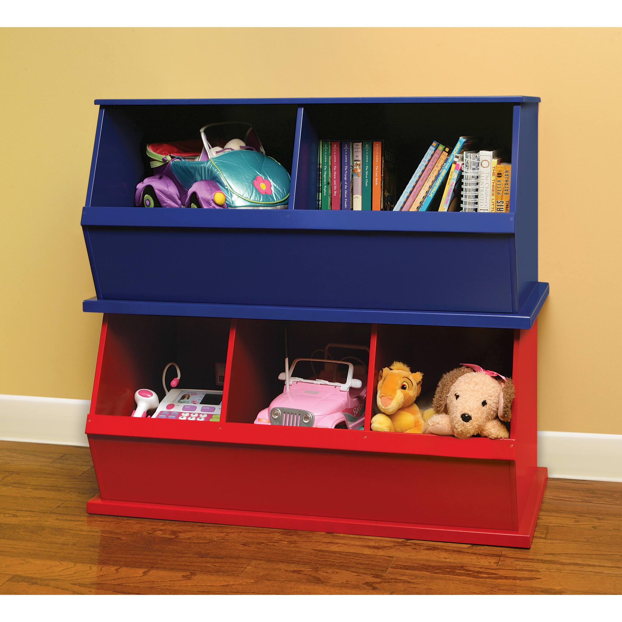 Badger Basket 2 Bin Stackable Storage Cubby